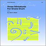 Download or print Three Miniatures For Snare Drum Sheet Music Printable PDF 6-page score for Classical / arranged Percussion Solo SKU: 124872.