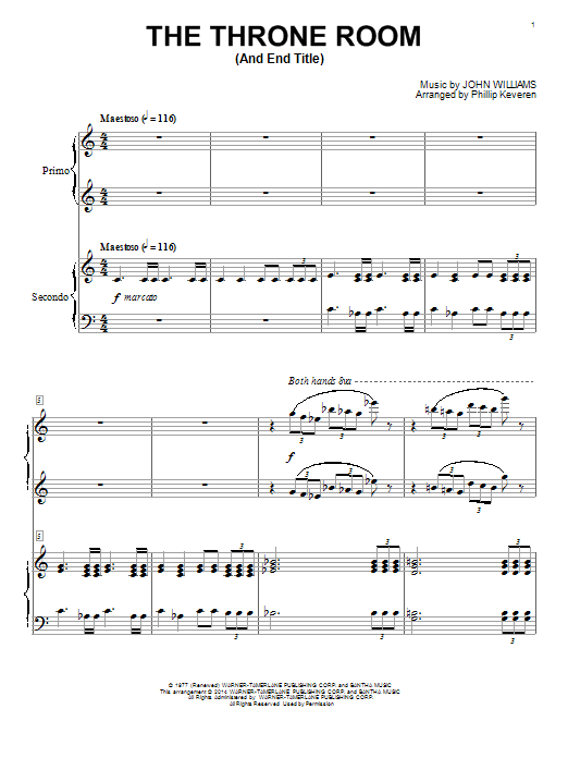 Download Phillip Keveren The Throne Room (And End Title) Sheet Music