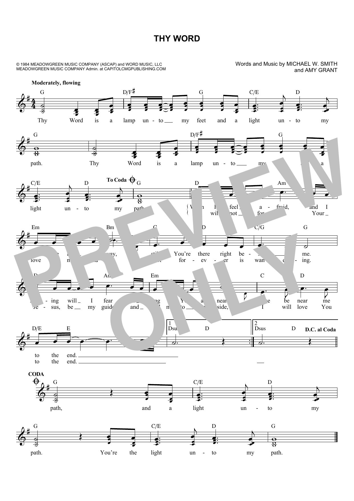 Download Ginny Owens Thy Word Sheet Music