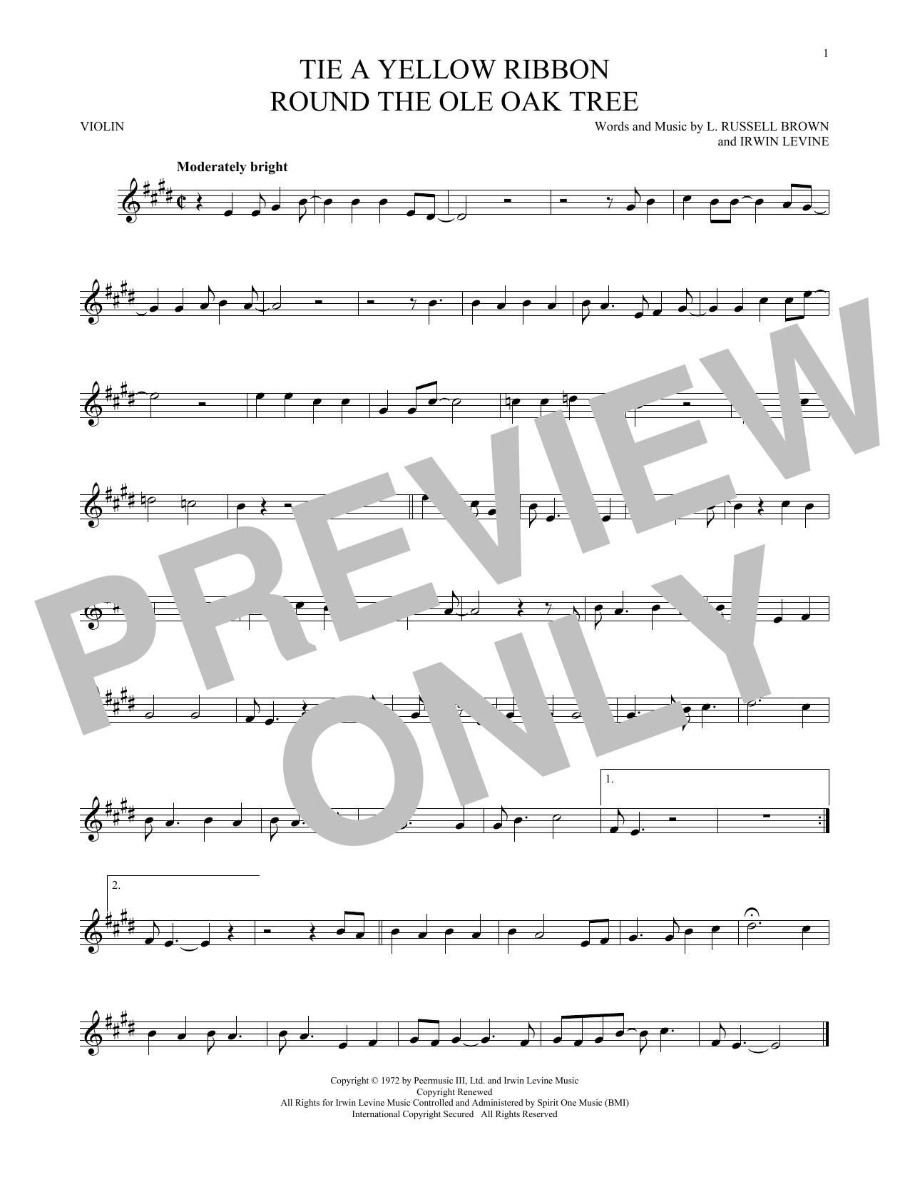 Download Dawn featuring Tony Orlando Tie A Yellow Ribbon Round The Ole Oak T Sheet Music