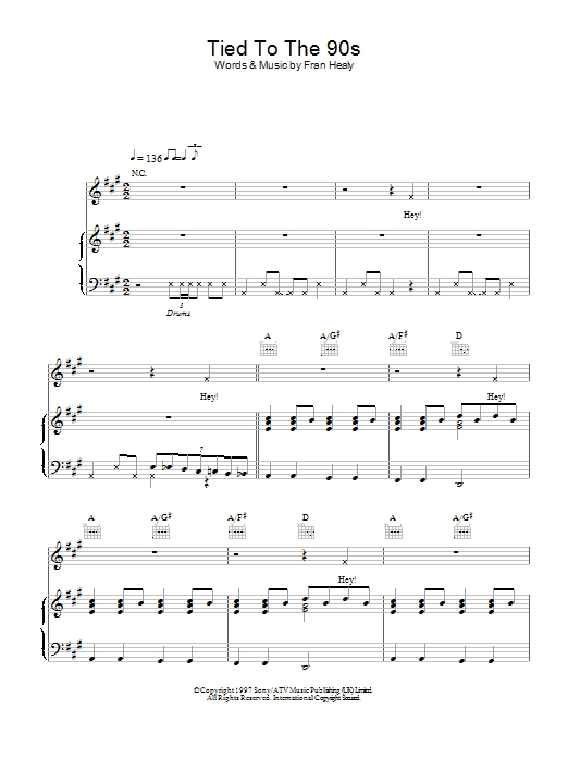 Download Travis Tied To The 90s Sheet Music