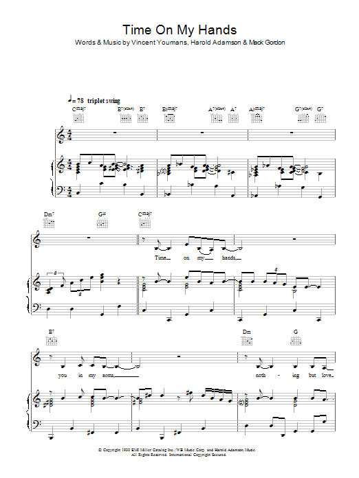 Download Billie Holiday Time On My Hands Sheet Music