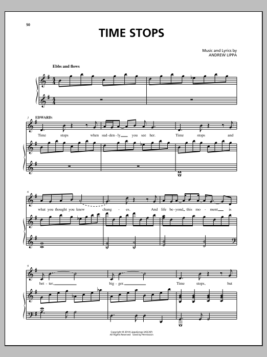 Download Andrew Lippa Time Stops Sheet Music