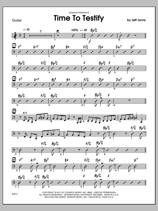 Download Jarvis Time To Testify - Guitar Sheet Music