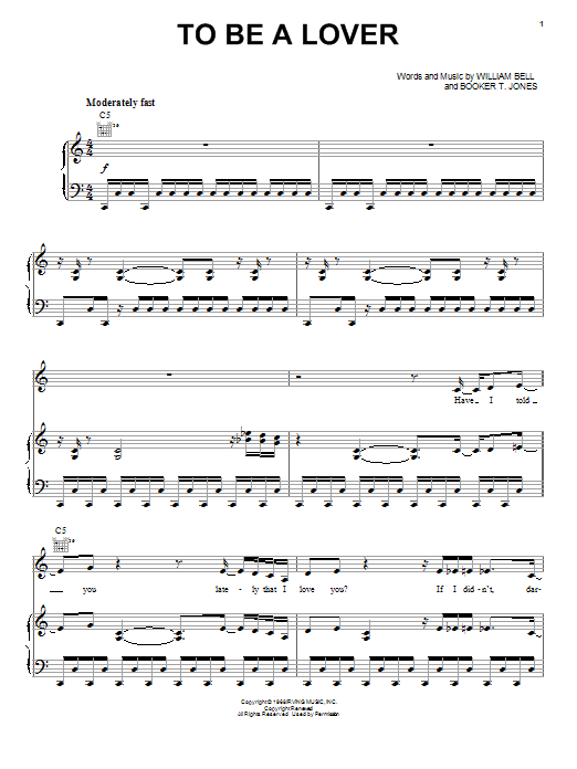 Download Billy Idol To Be A Lover Sheet Music