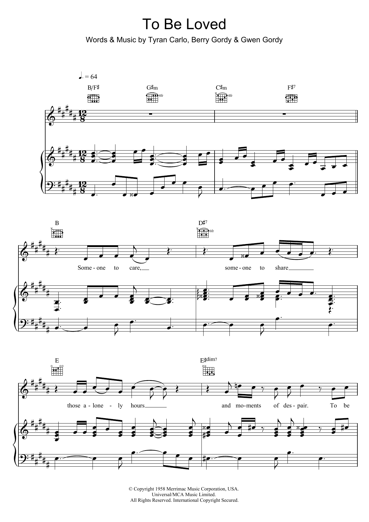 Download Michael Buble To Be Loved Sheet Music