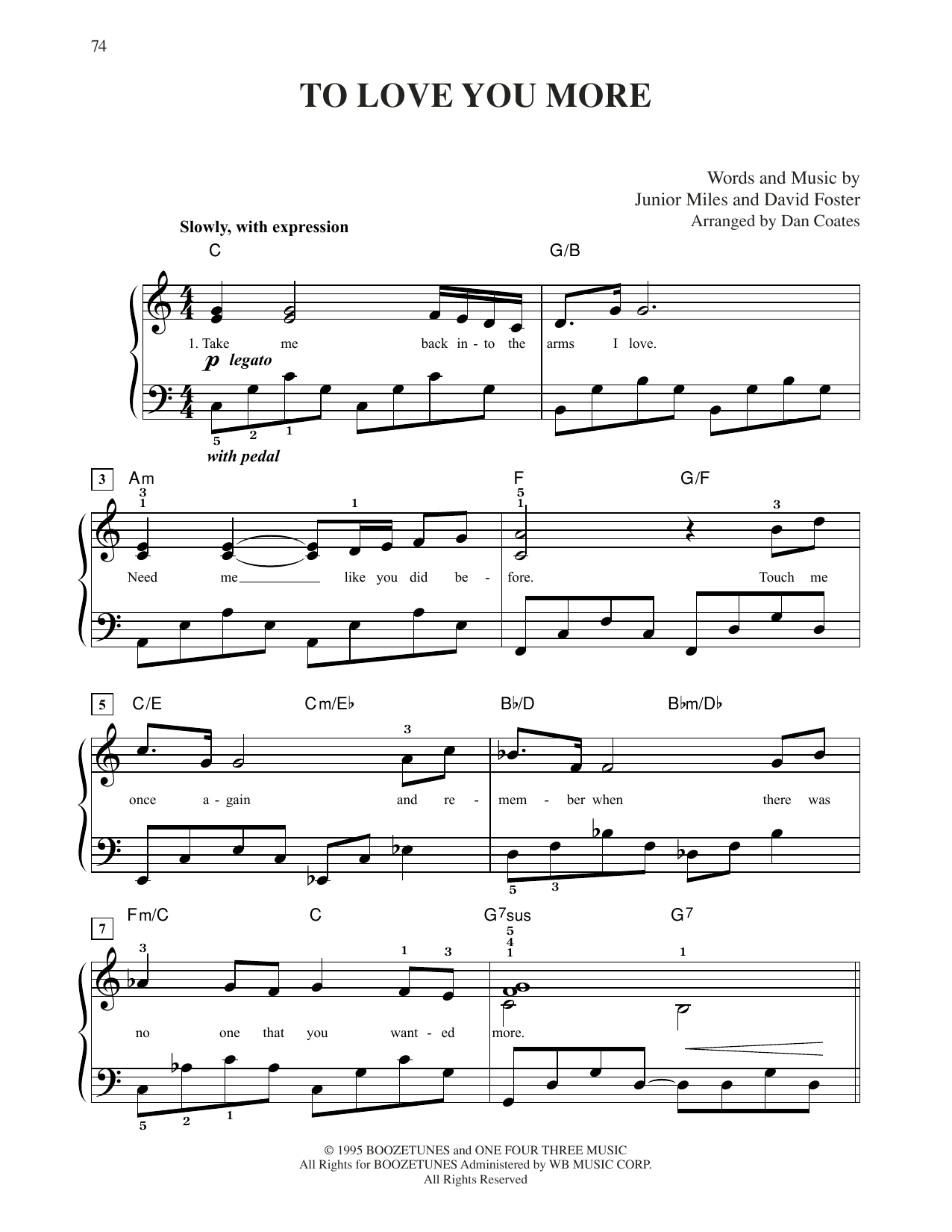 Download Celine Dion To Love You More Sheet Music