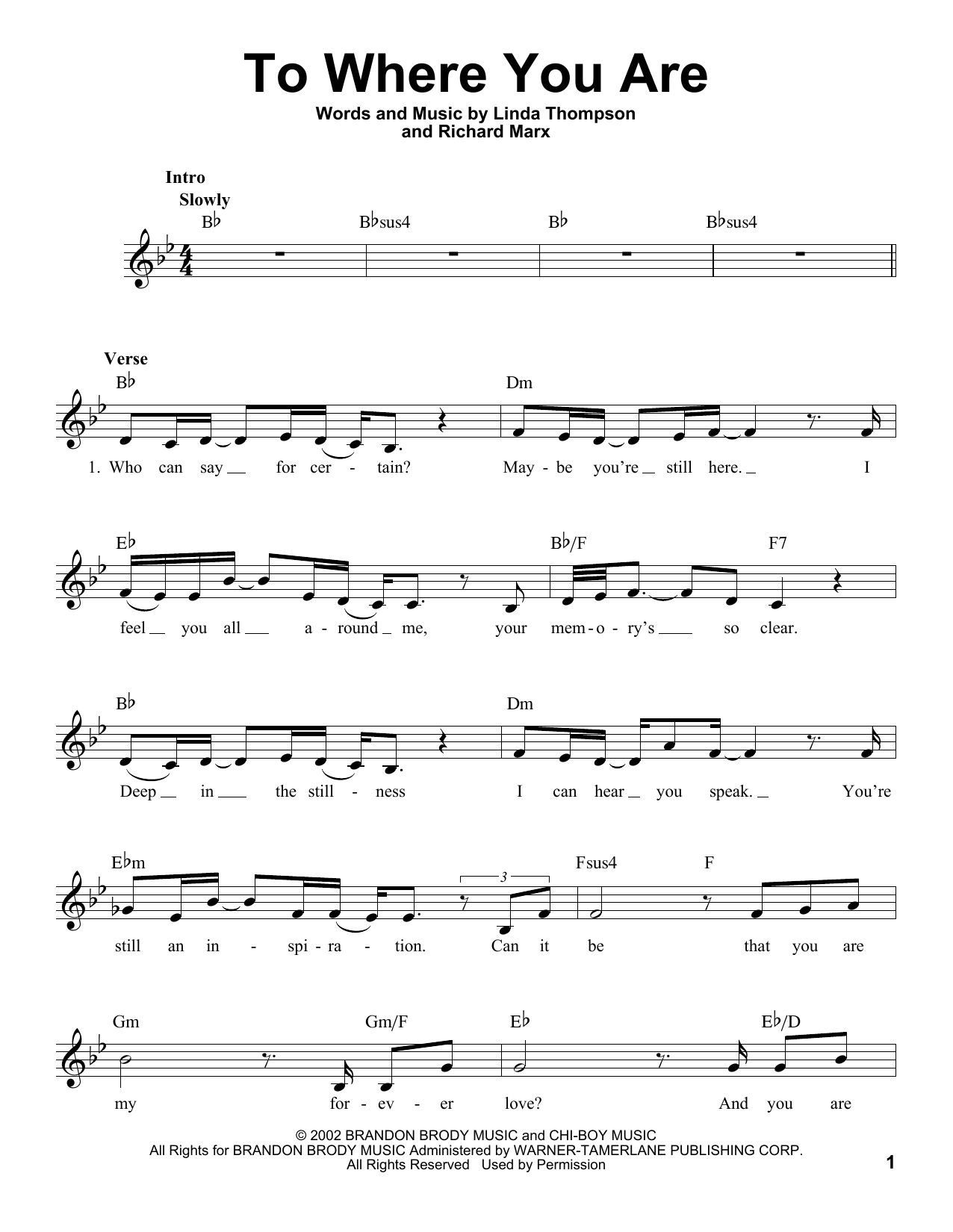 Download Josh Groban To Where You Are Sheet Music