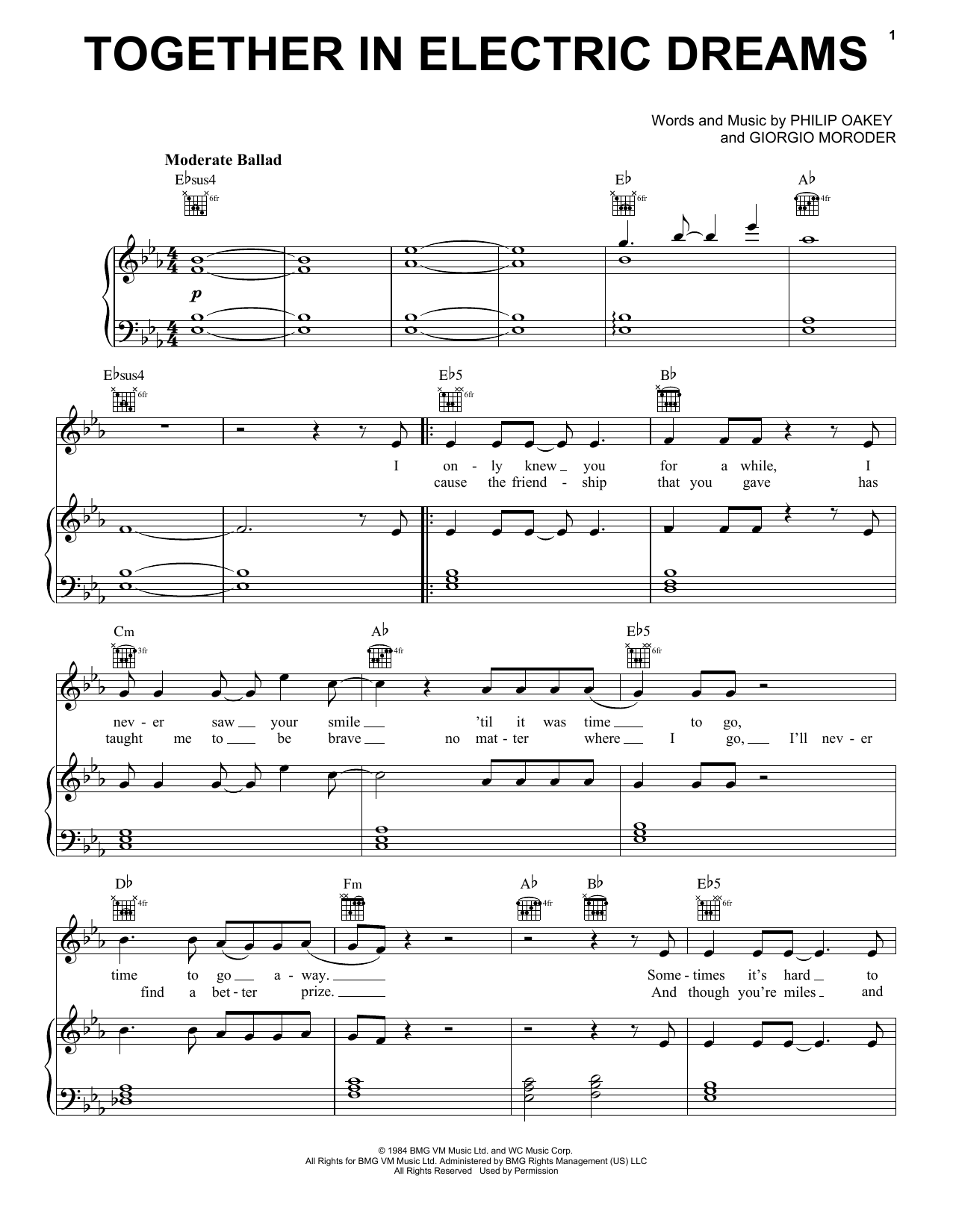 Download Lola Young Together In Electric Dreams (John Lewis Sheet Music