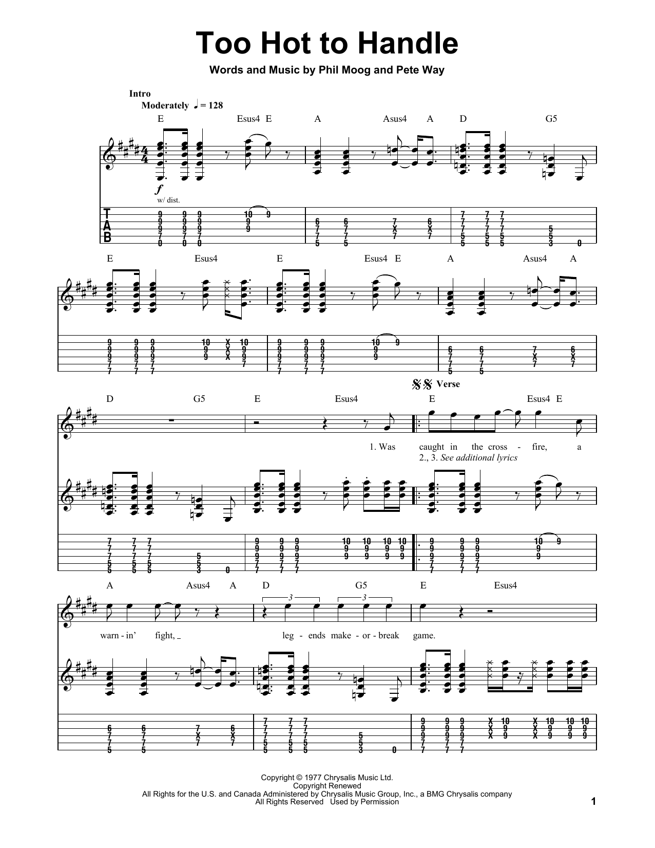 Download UFO Too Hot To Handle Sheet Music