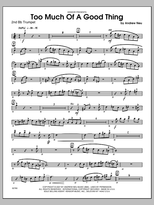 Download Neu Too Much of a Good Thing - 2nd Bb Trump Sheet Music