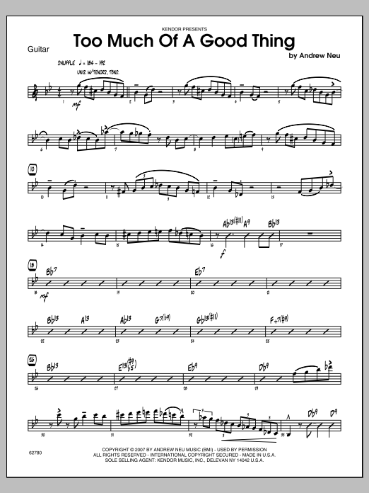 Download Neu Too Much of a Good Thing - Guitar Sheet Music