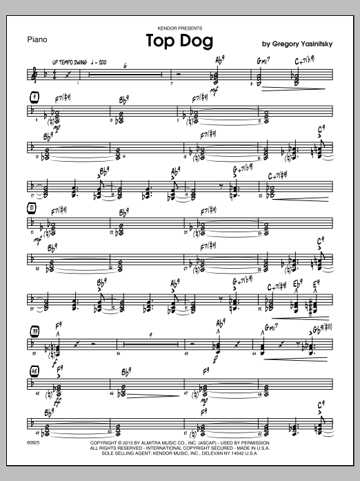 Download Gregory Yasinitsky Top Dog - Piano Sheet Music