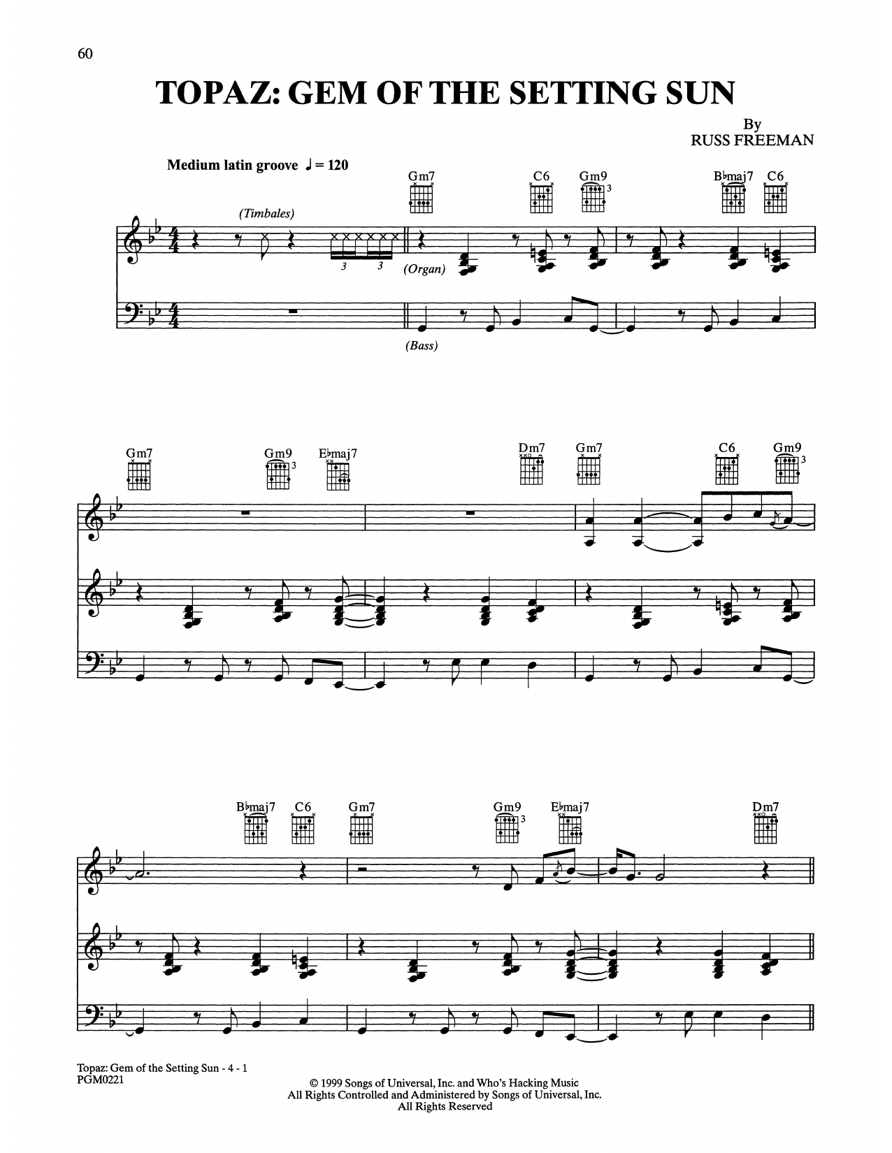 Download The Rippingtons Topaz: Gem Of The Setting Sun Sheet Music