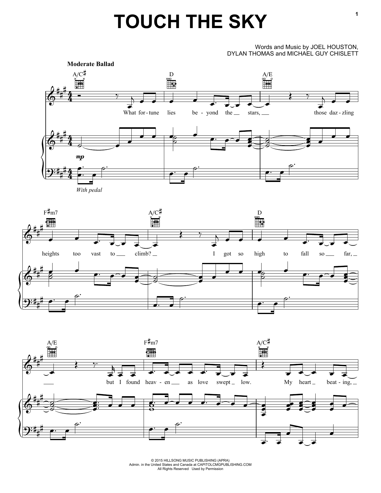 Download Hillsong United Touch The Sky Sheet Music
