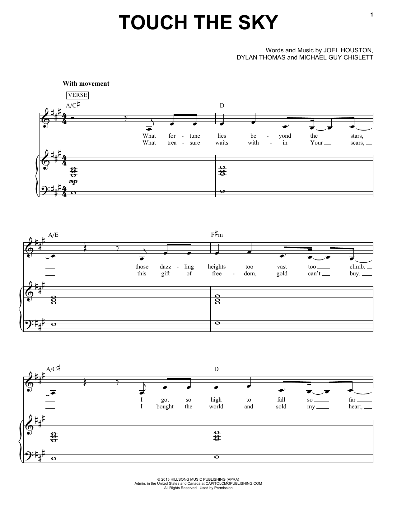 Download Hillsong United Touch The Sky Sheet Music