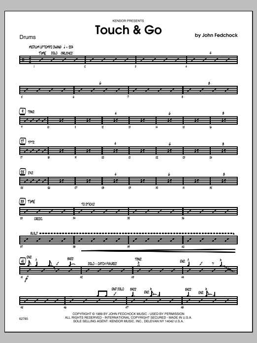 Download Fedchock Touch & Go - Drums Sheet Music