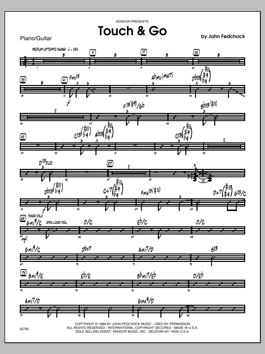 Download Fedchock Touch & Go - Piano Sheet Music
