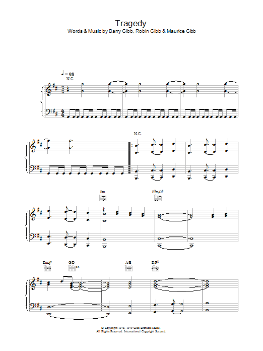 Steps Tragedy sheet music notes printable PDF score