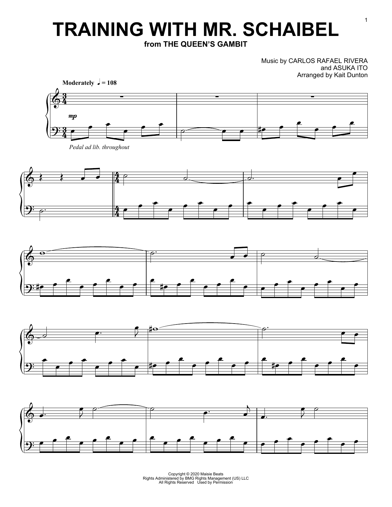Download Carlos Rafael Rivera Training With Mr. Schaibel (from The Qu Sheet Music