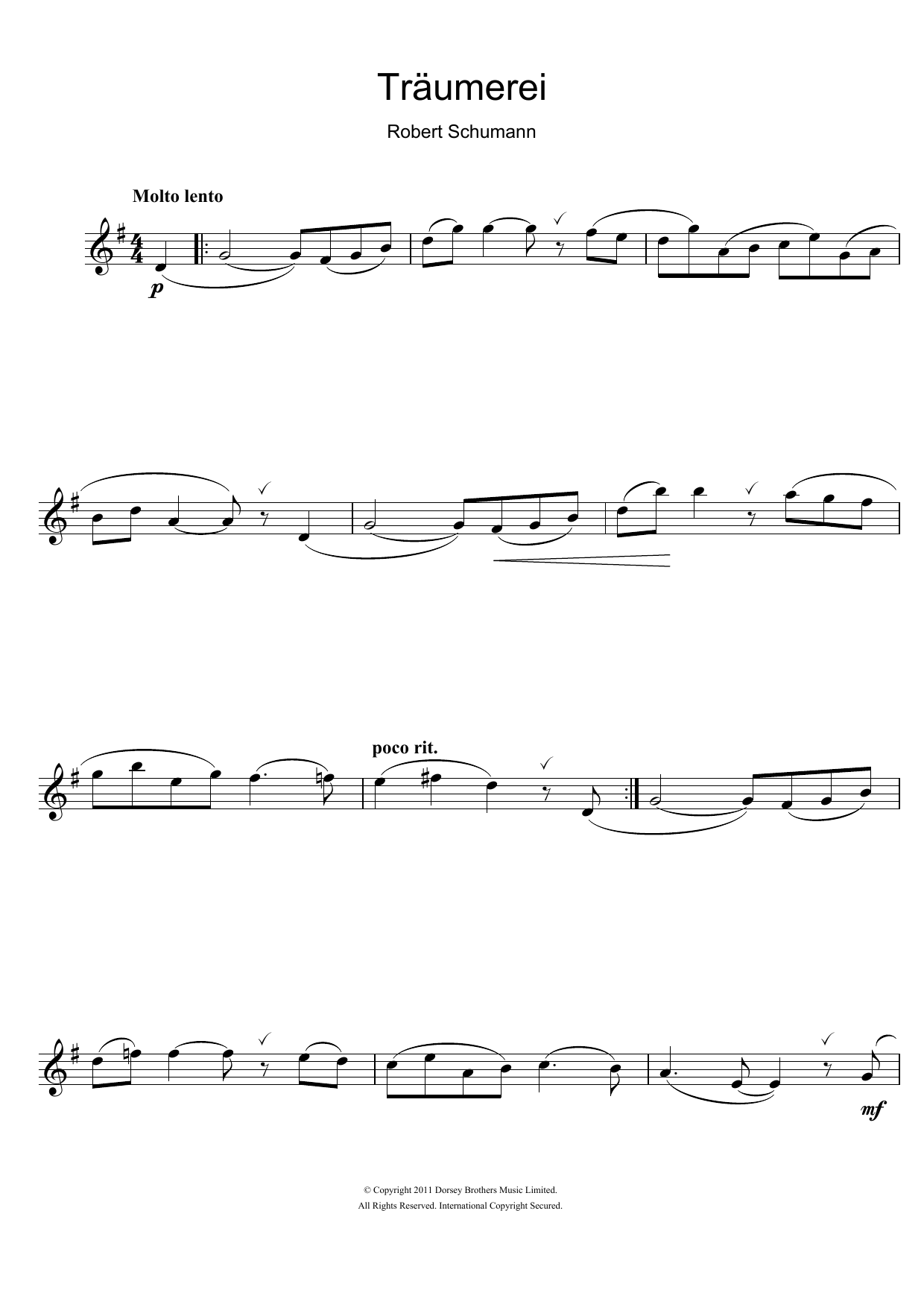 Download Robert Schumann Traumerei Op.15 No.7 Sheet Music