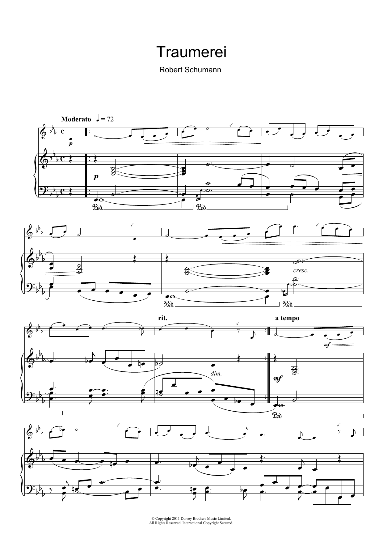 Download Robert Schumann Traumerei Op.15 No.7 Sheet Music