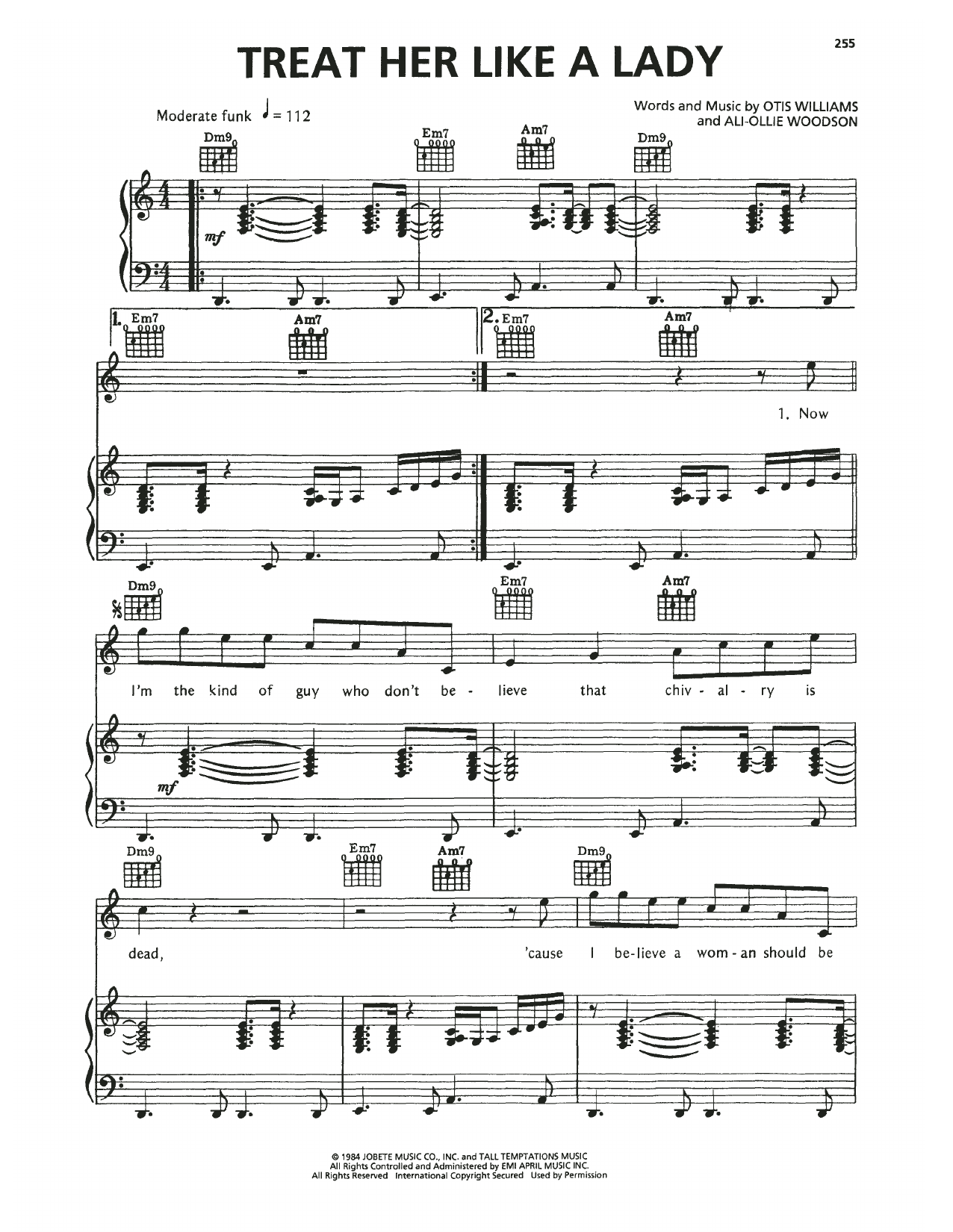 Download The Temptations Treat Her Like A Lady Sheet Music