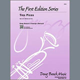 Download or print Tres Picos - Baritone Sax Sheet Music Printable PDF 2-page score for Latin / arranged Jazz Ensemble SKU: 315932.