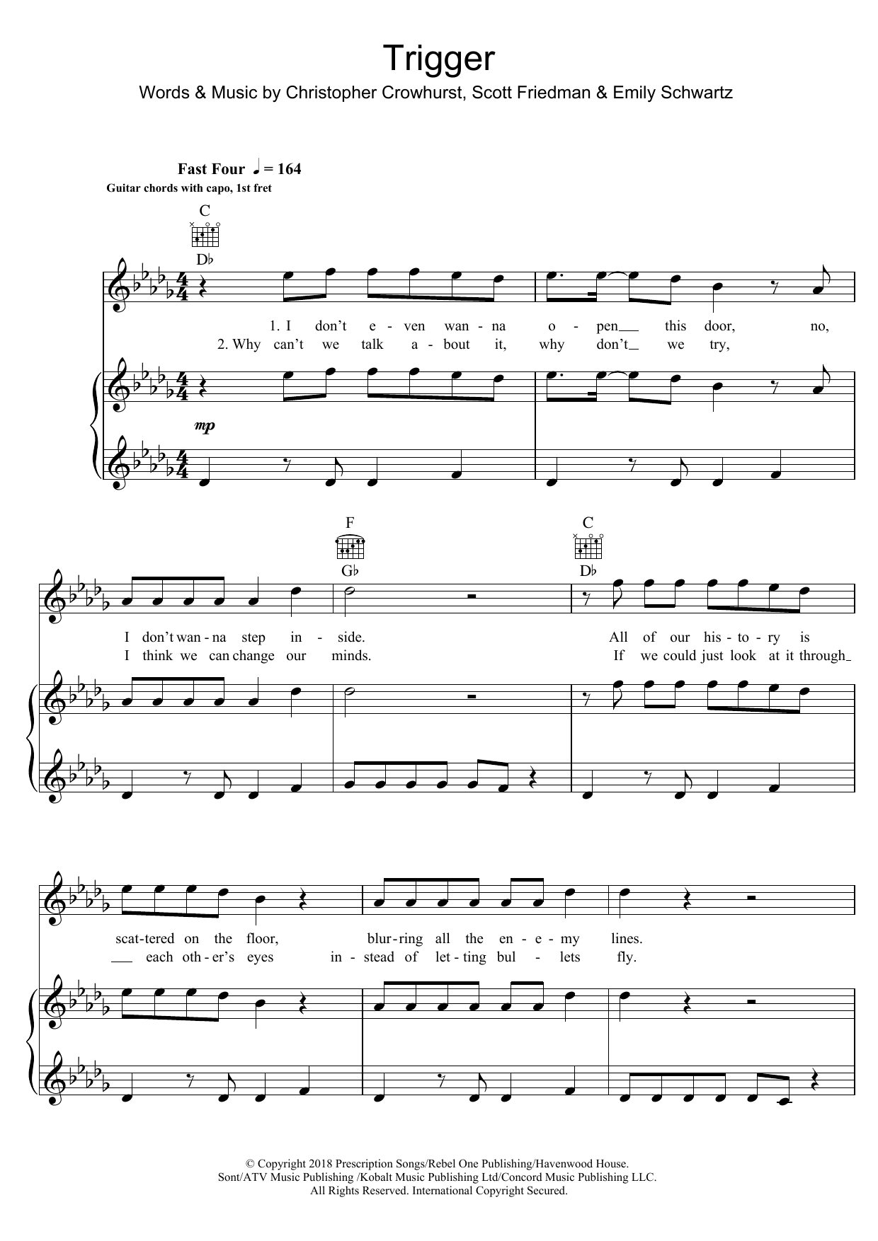 Download Anne-Marie Trigger Sheet Music