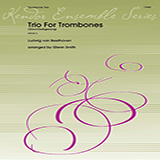 Download or print Trio For Trombones (Abschiedsgesang) - 1st Trombone Sheet Music Printable PDF 1-page score for Classical / arranged Brass Ensemble SKU: 380403.