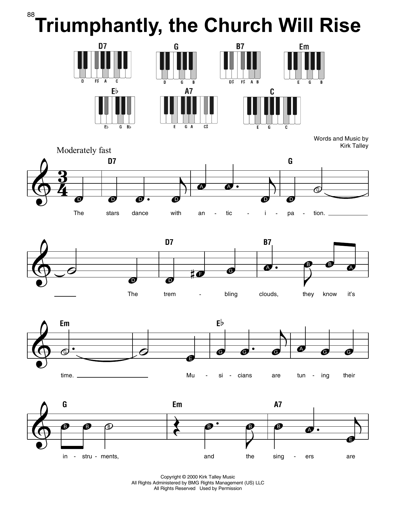 Download Kirk Talley Triumphantly, The Church Will Rise Sheet Music