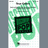Download or print True Colors (arr. Roger Emerson) Sheet Music Printable PDF 7-page score for Pop / arranged 2-Part Choir SKU: 411725.