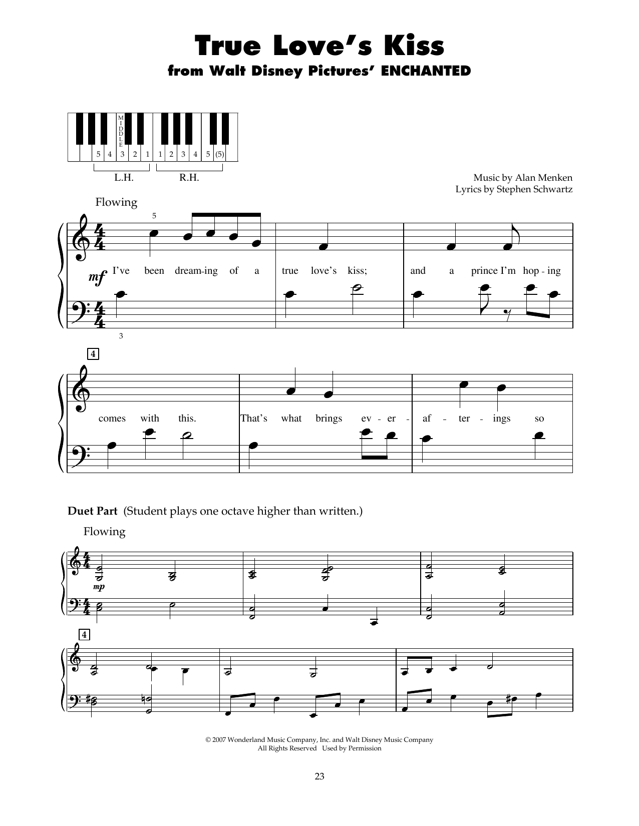 Download Amy Adams True Love's Kiss (from Enchanted) Sheet Music