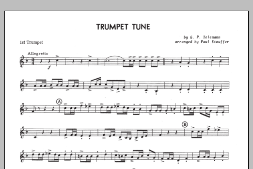 Download Paul M. Stouffer Trumpet Tune - 1st Trumpet in Bb Sheet Music