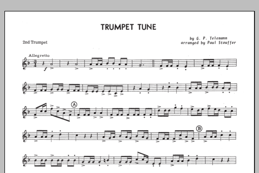 Download Paul M. Stouffer Trumpet Tune - 2nd Trumpet in Bb Sheet Music