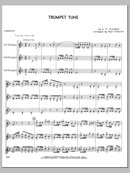 Download Paul M. Stouffer Trumpet Tune - Conductor Score (Full Sc Sheet Music
