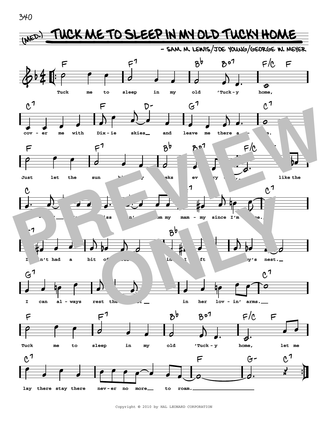 Download Joe Young Tuck Me To Sleep In My Old Tucky Home ( Sheet Music