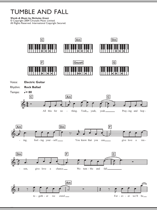 Download Feeder Tumble And Fall Sheet Music