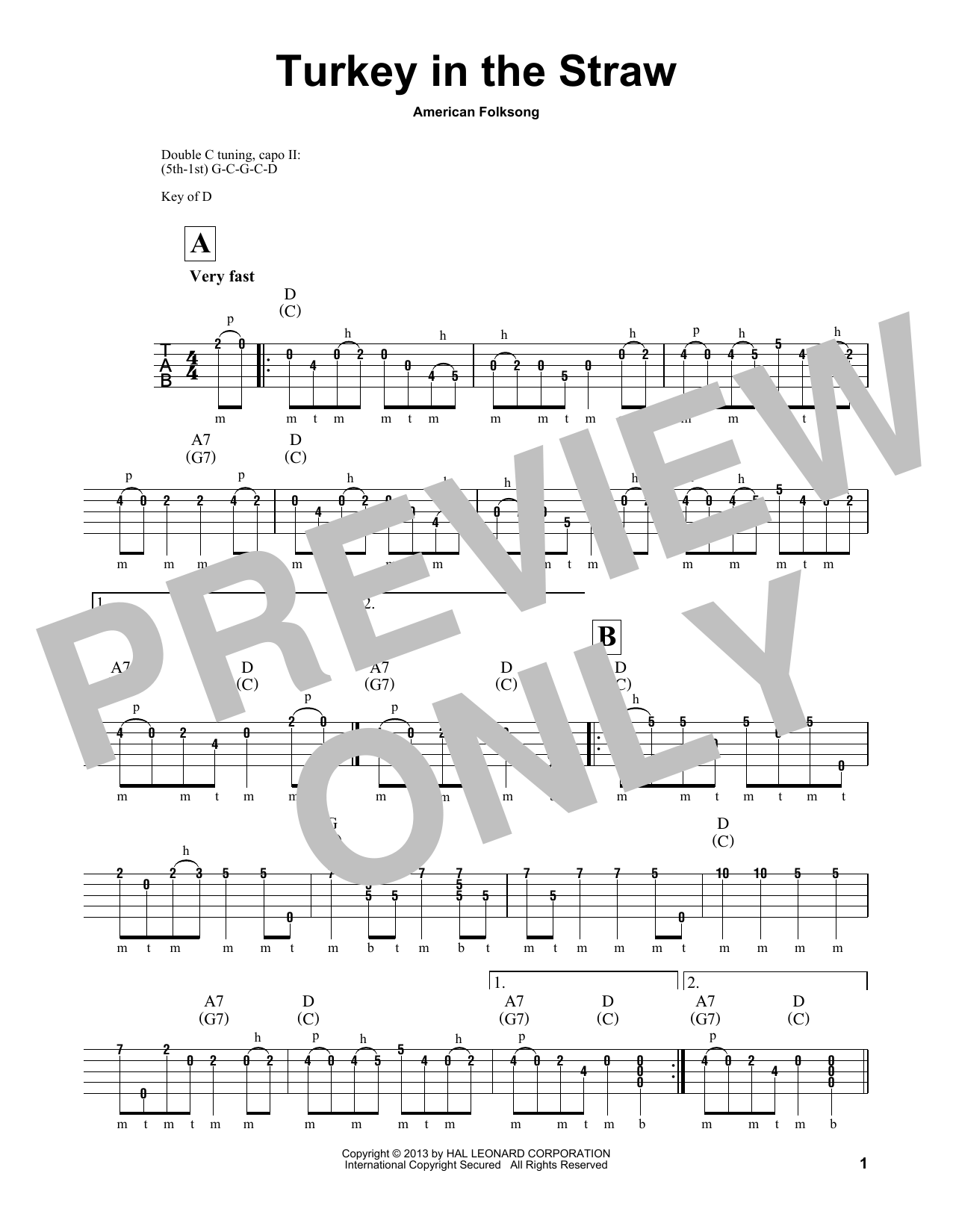 Download Michael Miles Turkey In The Straw Sheet Music