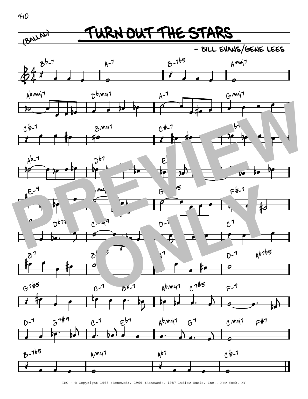 Download Bill Evans Turn Out The Stars [Reharmonized versio Sheet Music