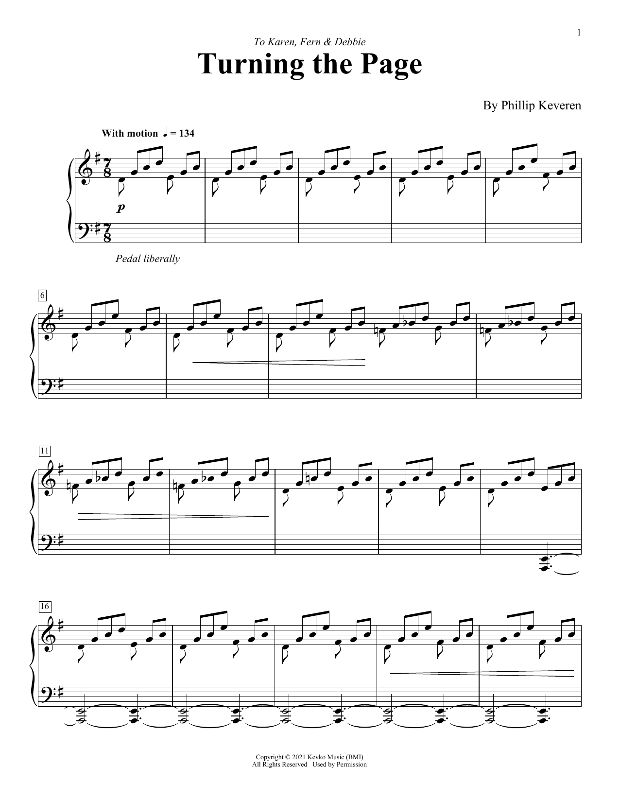 Download Phillip Keveren Turning The Page Sheet Music