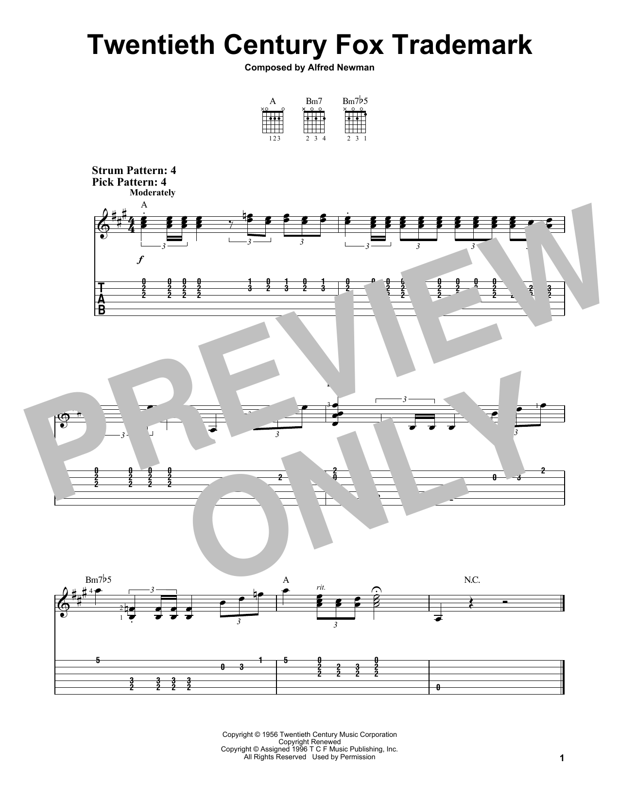 Download Queen Twentieth Century Fox Trademark Sheet Music