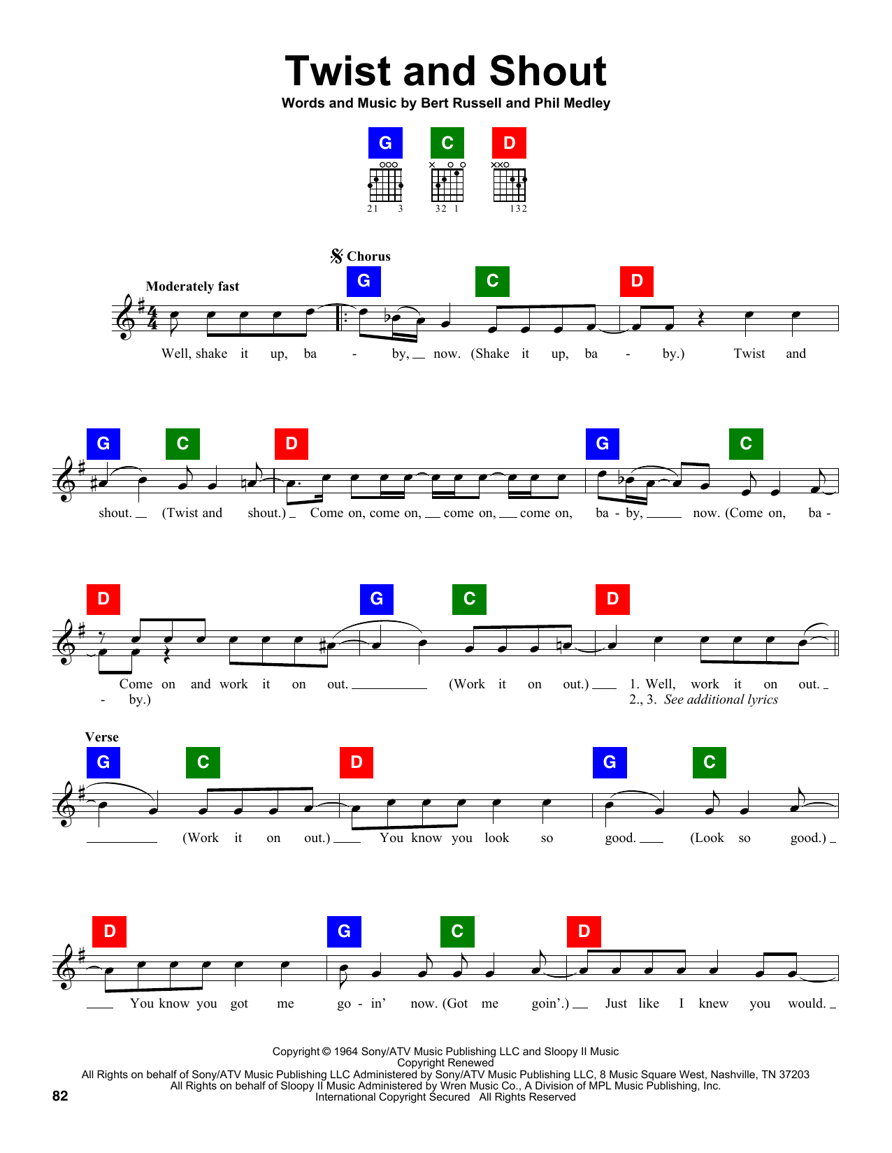 Download The Beatles Twist And Shout Sheet Music
