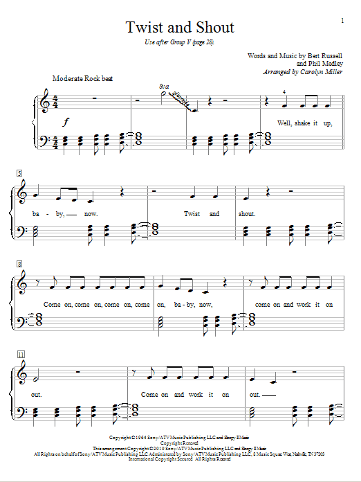 Download The Isley Brothers Twist And Shout Sheet Music