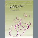 Download or print Two Part Inventions No. 1, 3, 12, 15 (arr. Allen Ostrander) Sheet Music Printable PDF 8-page score for Classical / arranged Brass Ensemble SKU: 1197123.