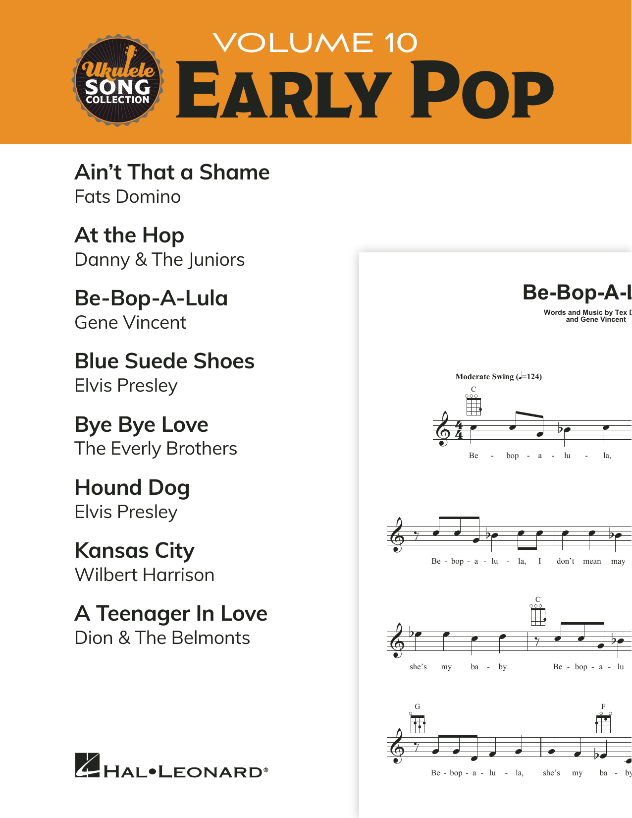 Various Ukulele Song Collection, Volume 10: Early Pop sheet music notes printable PDF score