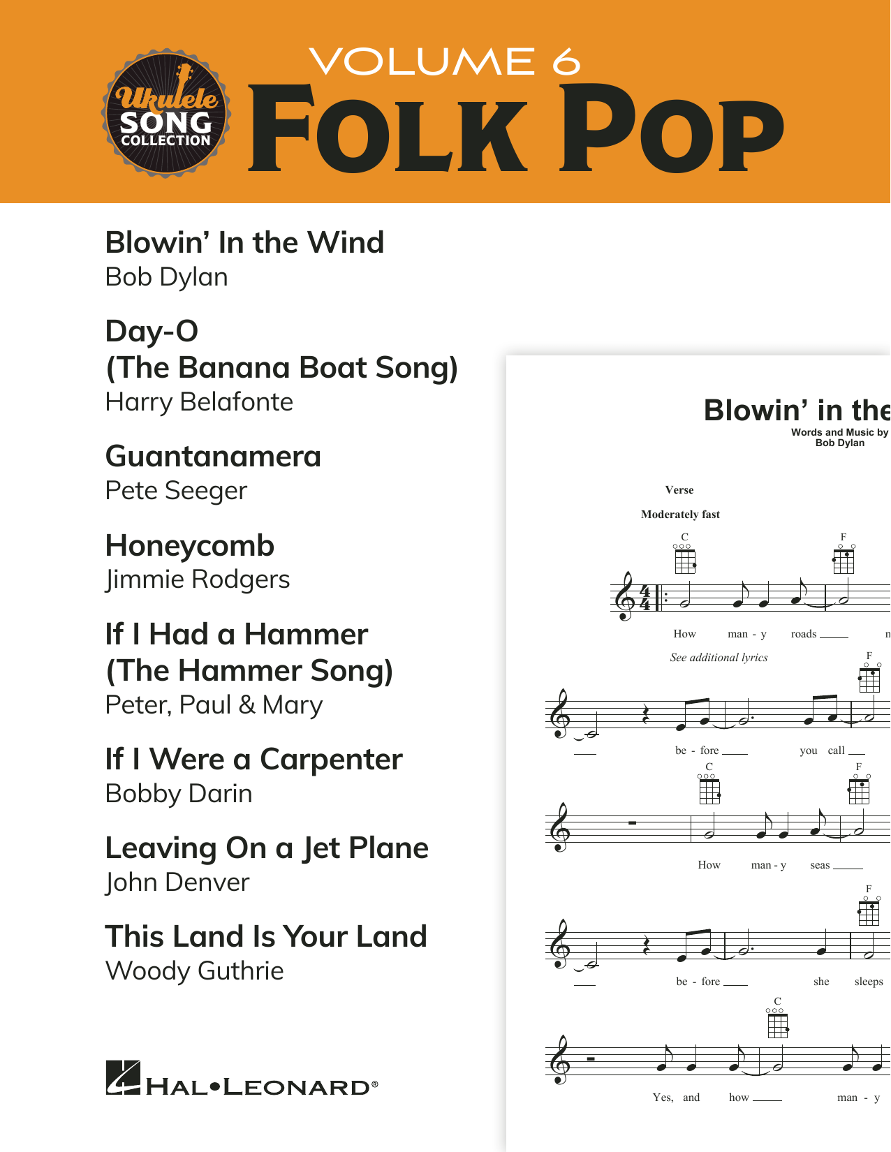 Download Various Ukulele Song Collection, Volume 6: Folk Sheet Music