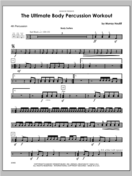 Download Houllif Ultimate Body Percussion Workout, The - Sheet Music