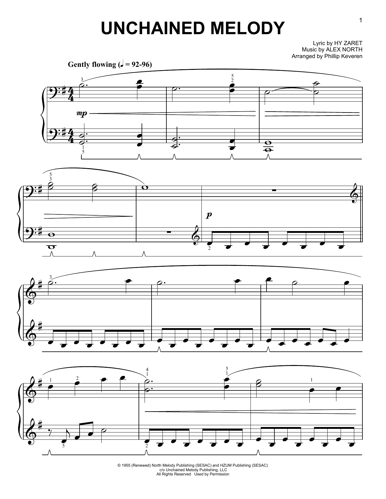 Download The Righteous Brothers Unchained Melody [Classical version] (a Sheet Music