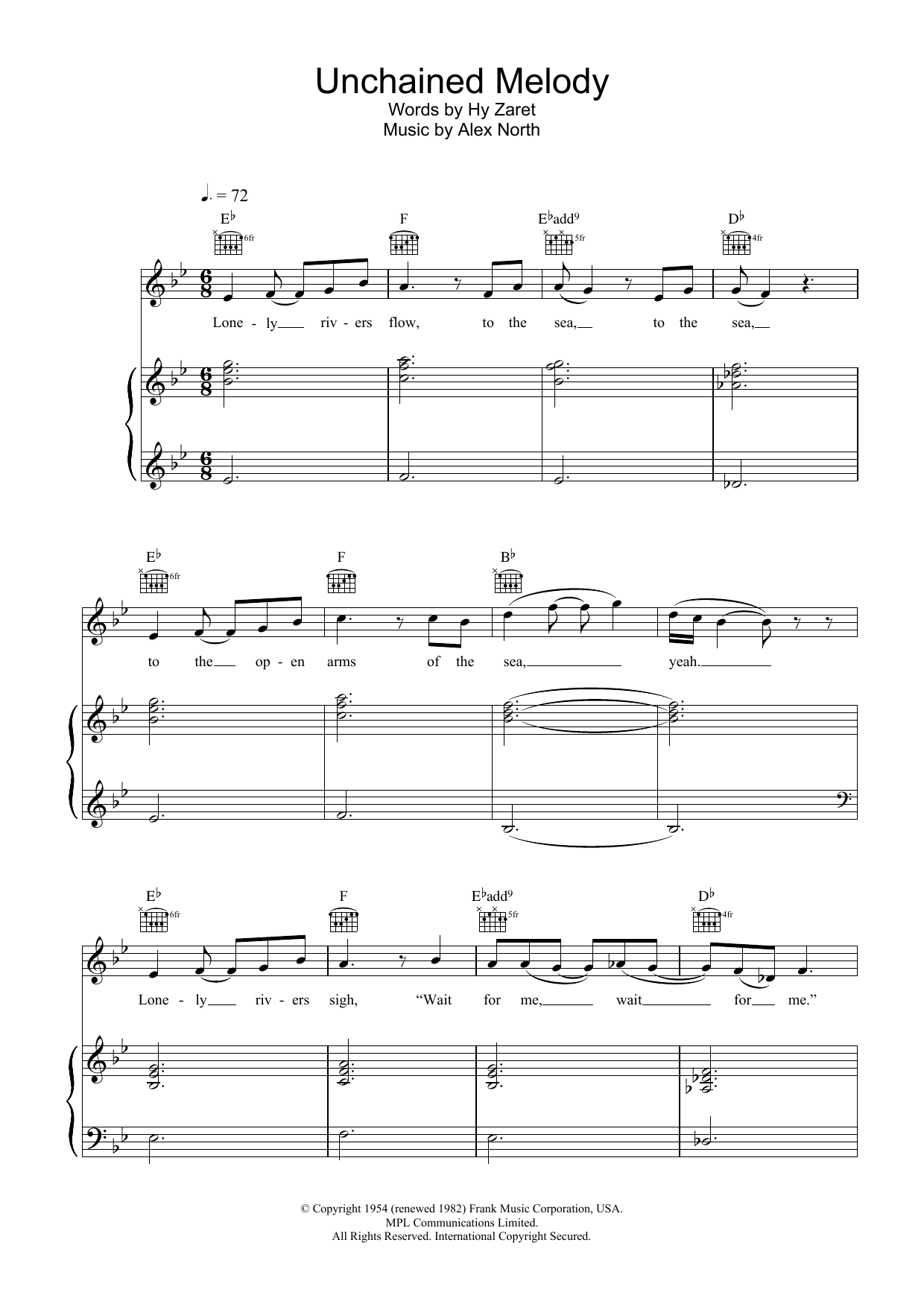 Download Gareth Gates Unchained Melody Sheet Music